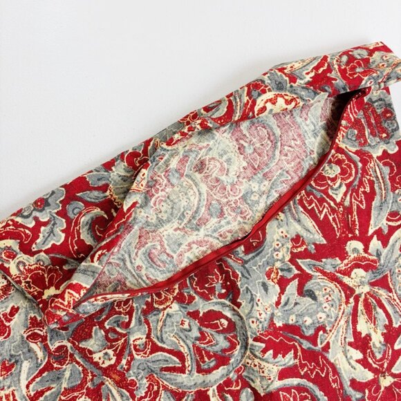 POTTERY BARN Linen Blend Floral Pillow Cover Set Of 2 20x20 Classic Traditional - Picture 6 of 16